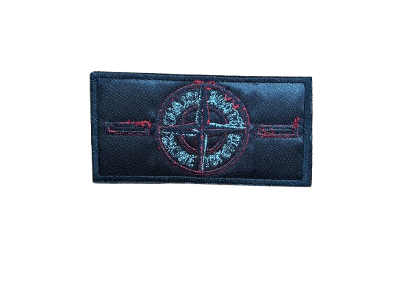 Stone Island Compass Badge — Red